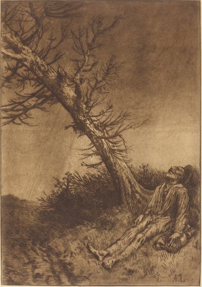 La morte del vagabondo da Alphonse Legros