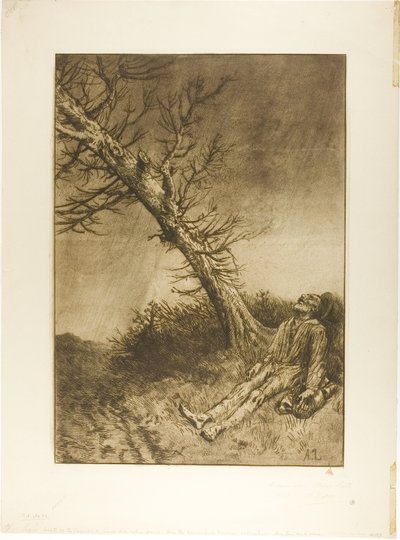 Morte del vagabondo da Alphonse Legros