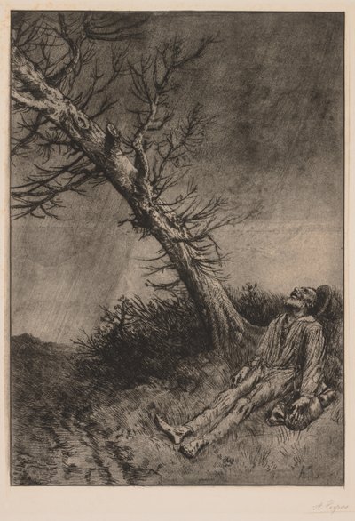 Morte del vagabondo da Alphonse Legros