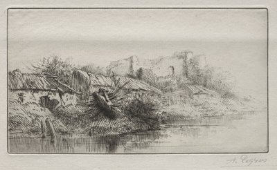 Villaggio deserto da Alphonse Legros