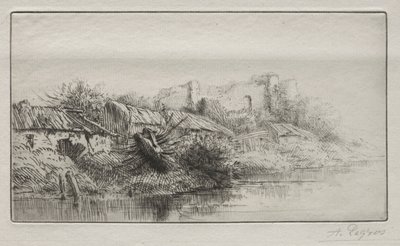 Villaggio deserto da Alphonse Legros