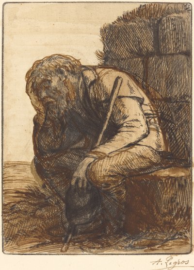 Uomo disperato (Le désespéré) da Alphonse Legros