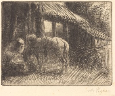 Abbeveratoio, seconda lastra da Alphonse Legros