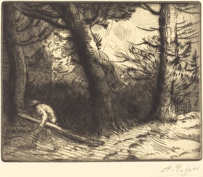 Bordo di una foresta in Borgogna da Alphonse Legros
