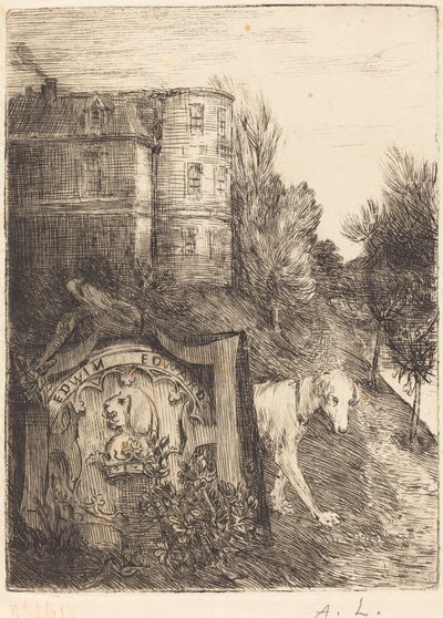 Ex-Libris Edwin Edwards da Alphonse Legros