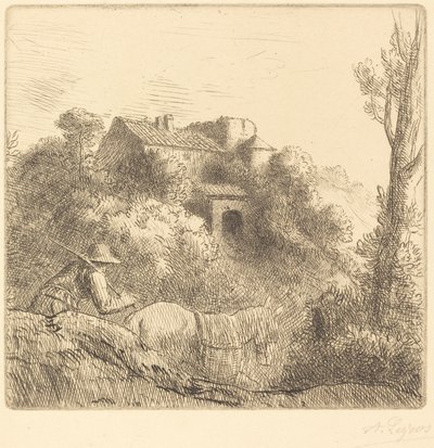 Fattoria su una collina da Alphonse Legros
