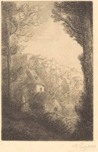 Fattoria su una collina al sole da Alphonse Legros