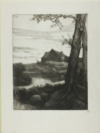 Fattoria con Grande Albero da Alphonse Legros