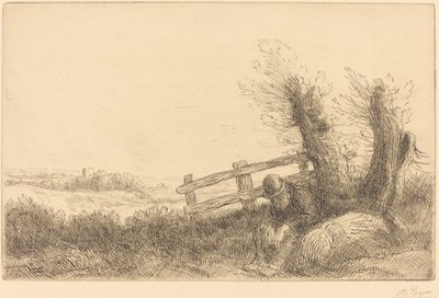 Contadino a riposo Le fermier au repos da Alphonse Legros