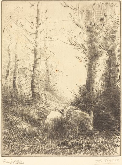 Contadino e il suo asino da Alphonse Legros