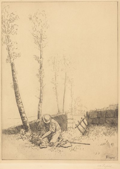 Il ritrovamento della pecora da Alphonse Legros