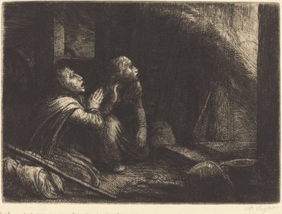 Incendio, terza tavola da Alphonse Legros