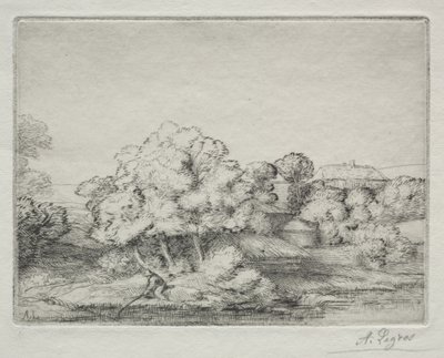 Borgo vicino al lago da Alphonse Legros