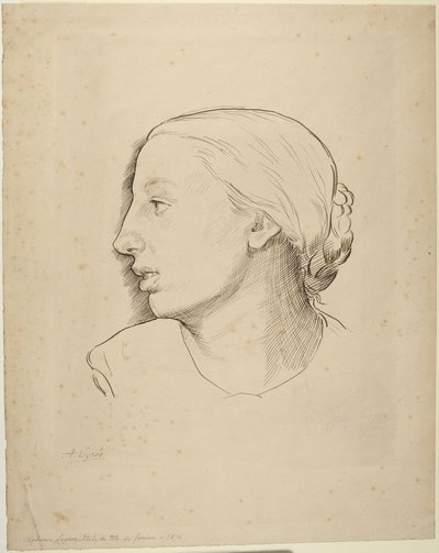 Testa di donna da Alphonse Legros
