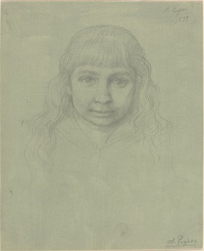 Testa di un bambino da Alphonse Legros