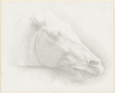 Testa di cavallo dal Partenone da Alphonse Legros