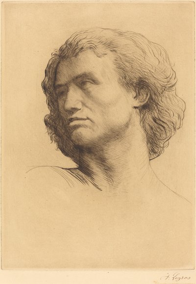 Testa di un uomo da Alphonse Legros