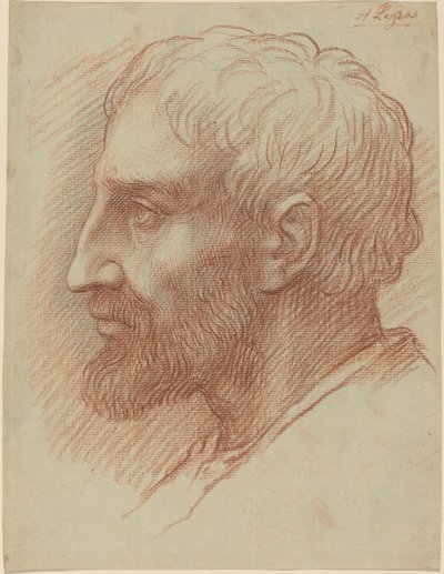 Testa di un uomo da Alphonse Legros