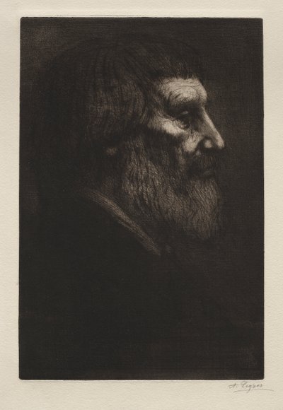 Testa di un uomo da Alphonse Legros