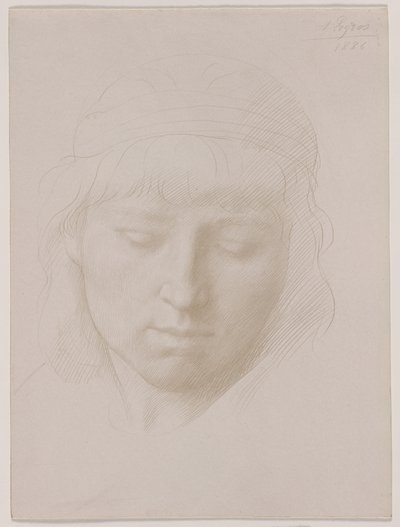 Testa di un uomo da Alphonse Legros