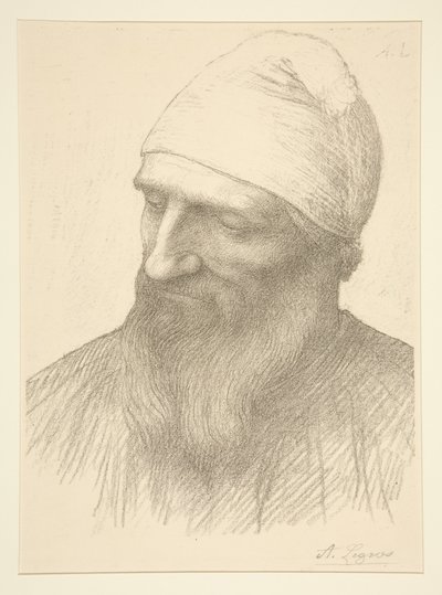 Testa di un uomo da Alphonse Legros