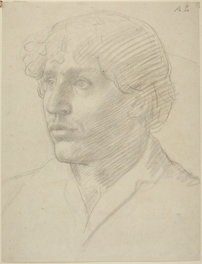 Studio di testa di uomo da Alphonse Legros