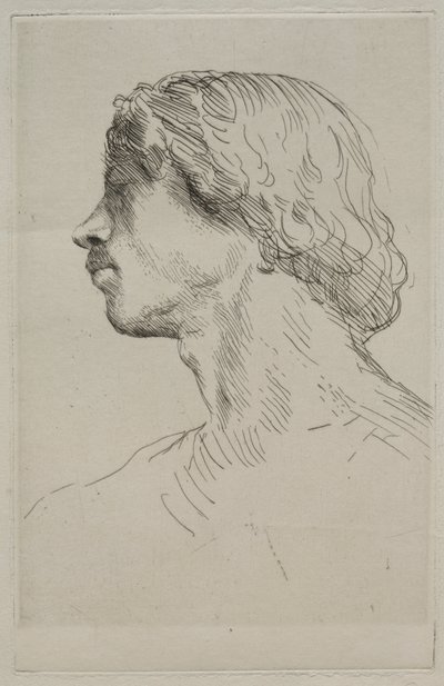 Testa di un modello da Alphonse Legros