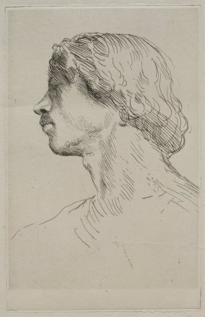 Testa di un modello da Alphonse Legros