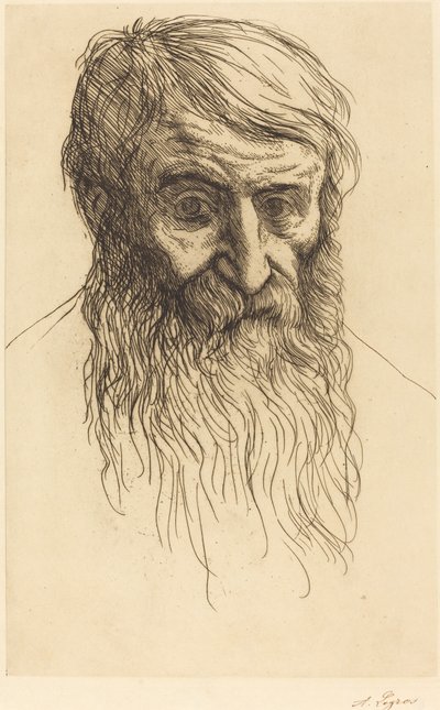 Testa di un filosofo da Alphonse Legros
