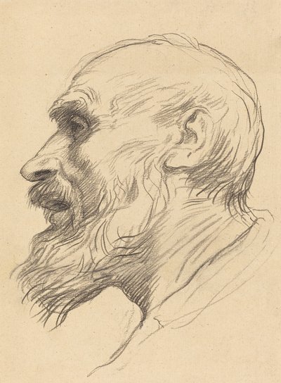 Testa di un vecchio da Alphonse Legros