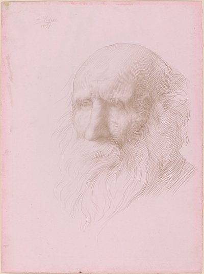 Testa di un vecchio da Alphonse Legros