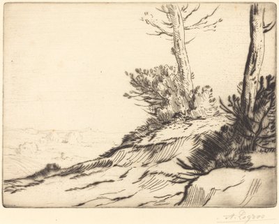 Collina con cespugli (La butte aux brousailles) da Alphonse Legros