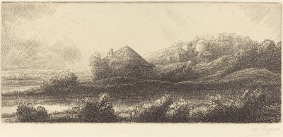 Capanna nella palude da Alphonse Legros