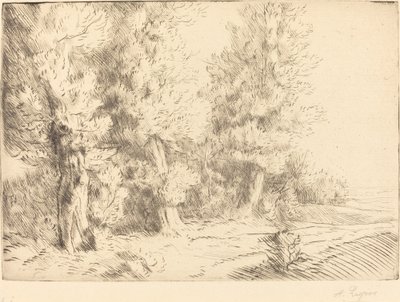 Nella foresta di Fontainebleau da Alphonse Legros