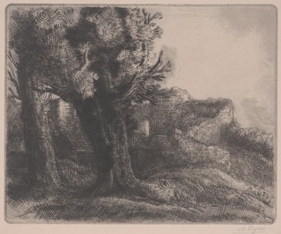 Nelle Rovine, metà XIX secolo - inizio XX secolo da Alphonse Legros