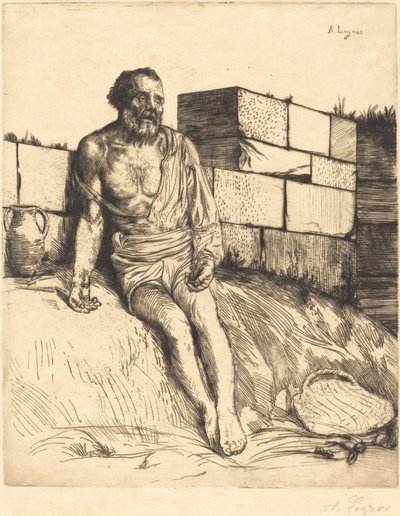 Giobbe, prima tavola da Alphonse Legros
