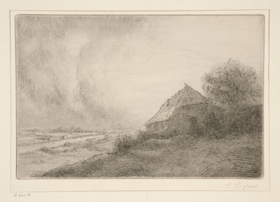 La Masure sur la Colline da Alphonse Legros