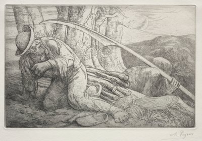 La Morte e il Boscaiolo (Quinta Tavola) da Alphonse Legros