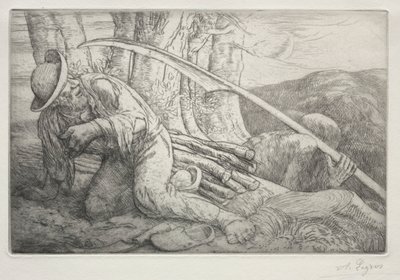La morte e il boscaiolo, 5a tavola da Alphonse Legros