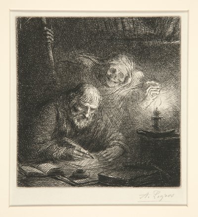 La Morte e il Filosofo da Alphonse Legros
