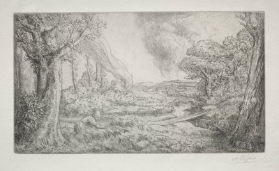 Paesaggio (Paysage) da Alphonse Legros