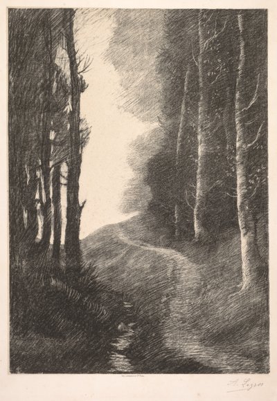 Paesaggio a Bouleaux da Alphonse Legros