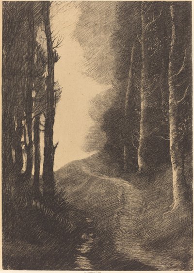 Paesaggio con betulle da Alphonse Legros