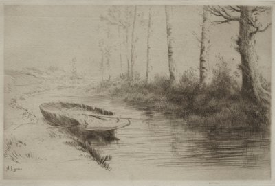 Il canale: Effetto del mattino da Alphonse Legros