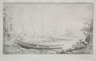 La partenza per la pesca, nelle nebbie da Alphonse Legros
