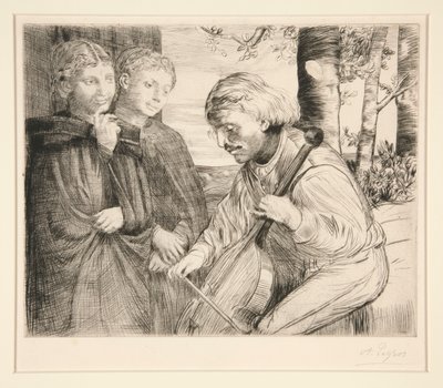 Il Suonatore di Viola da Alphonse Legros