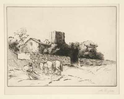 Il muro del presbiterio da Alphonse Legros