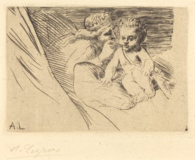 Mab e Cupido da Alphonse Legros
