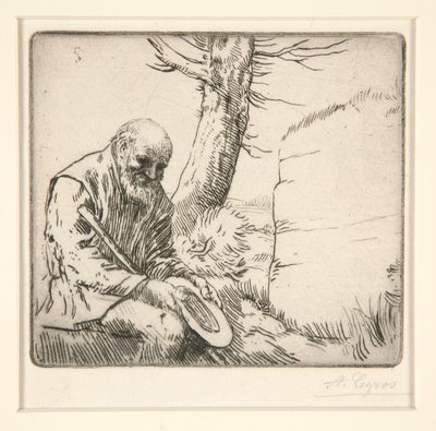 Mendicante, con il cappello in mano da Alphonse Legros