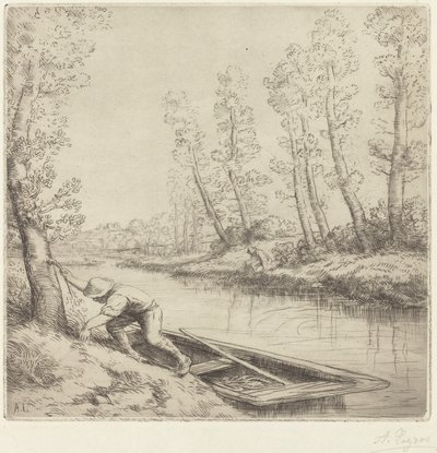 Mattina lungo il fiume da Alphonse Legros